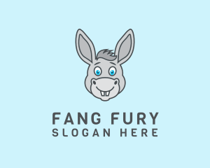 Donkey Horse Cartoon logo design