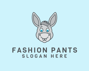 Donkey Horse Cartoon logo design