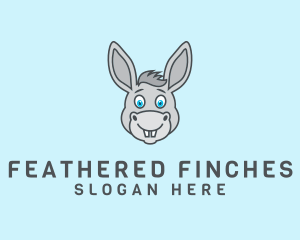 Donkey Horse Cartoon logo design