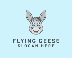 Donkey Horse Cartoon logo design