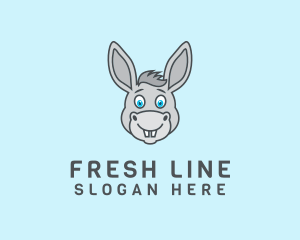 Donkey Horse Cartoon logo design