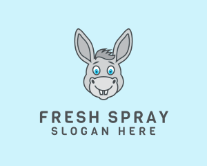 Donkey Horse Cartoon logo design