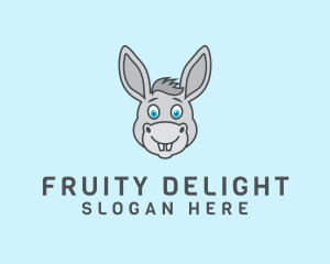 Donkey Horse Cartoon logo design