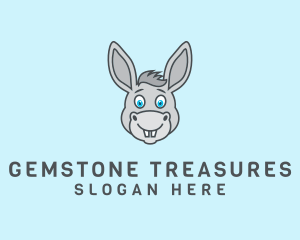 Donkey Horse Cartoon logo design