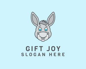 Donkey Horse Cartoon logo design