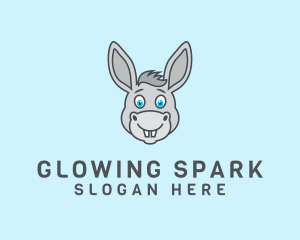 Donkey Horse Cartoon logo design