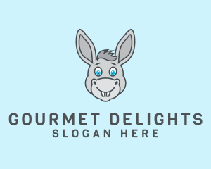 Donkey Horse Cartoon logo design