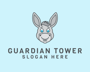 Donkey Horse Cartoon logo design