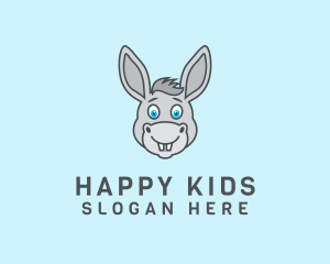 Donkey Horse Cartoon logo design