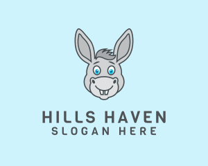 Donkey Horse Cartoon logo design