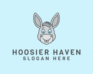 Donkey Horse Cartoon logo design