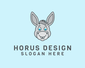 Donkey Horse Cartoon logo design