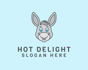 Donkey Horse Cartoon logo design