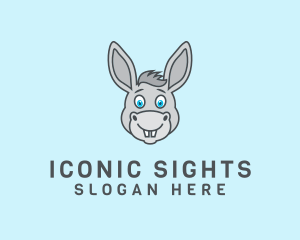 Donkey Horse Cartoon logo design