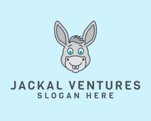 Donkey Horse Cartoon logo design