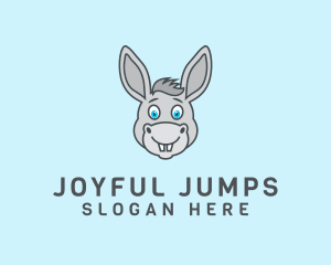 Donkey Horse Cartoon logo design