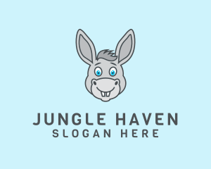 Donkey Horse Cartoon logo design