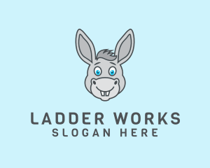 Donkey Horse Cartoon logo design