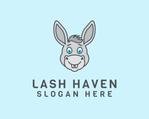 Donkey Horse Cartoon logo design