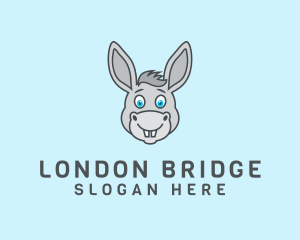 Donkey Horse Cartoon logo design