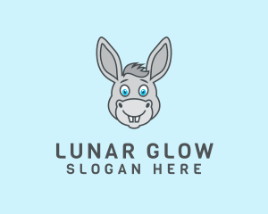 Donkey Horse Cartoon logo design