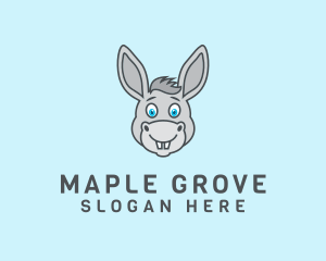 Donkey Horse Cartoon logo design