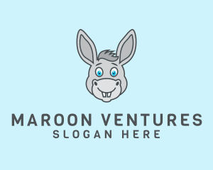 Donkey Horse Cartoon logo design