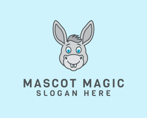 Donkey Horse Cartoon logo design