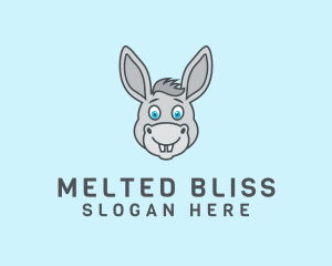 Donkey Horse Cartoon logo design