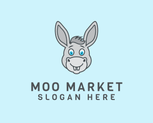 Donkey Horse Cartoon logo design