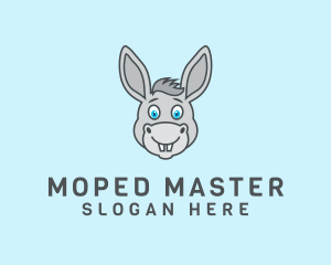 Donkey Horse Cartoon logo design