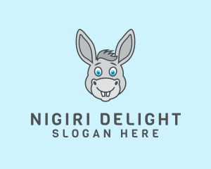 Donkey Horse Cartoon logo design