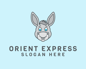 Donkey Horse Cartoon logo design