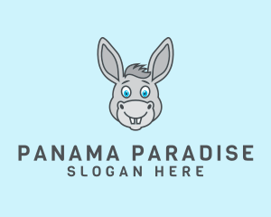 Donkey Horse Cartoon logo design