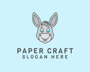 Donkey Horse Cartoon logo design