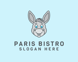 Donkey Horse Cartoon logo design