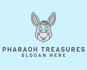 Donkey Horse Cartoon logo design