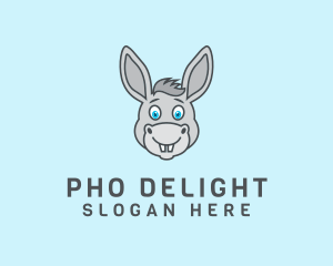 Donkey Horse Cartoon logo design