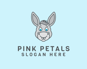 Donkey Horse Cartoon logo design