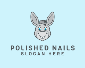 Donkey Horse Cartoon logo design