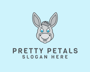 Donkey Horse Cartoon logo design