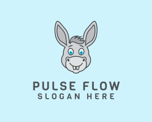 Donkey Horse Cartoon logo design