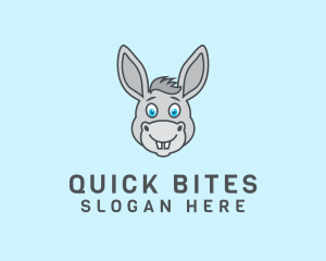 Donkey Horse Cartoon logo design