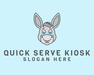 Donkey Horse Cartoon logo design