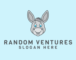 Donkey Horse Cartoon logo design