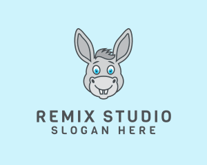 Donkey Horse Cartoon logo design