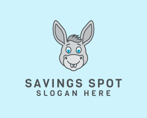 Donkey Horse Cartoon logo design