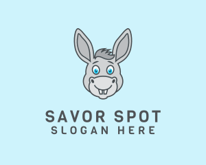 Donkey Horse Cartoon logo design