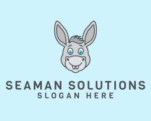 Donkey Horse Cartoon logo design