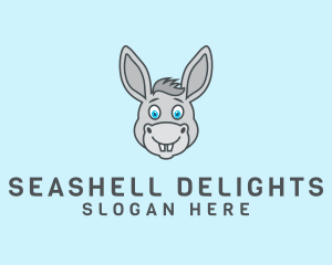 Donkey Horse Cartoon logo design